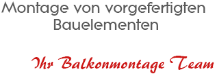 Montage von vorgefertigten Bauelementen